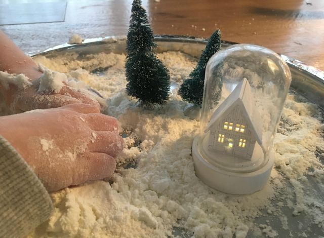 Snow activity; making your own snow